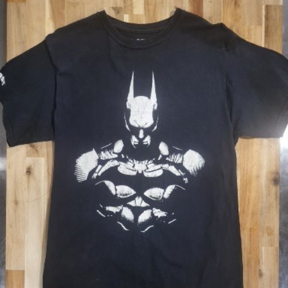 DC BATMAN Arkham Knight Game Promo T Shirt DC Comics Rocksteady Size MEDIUM